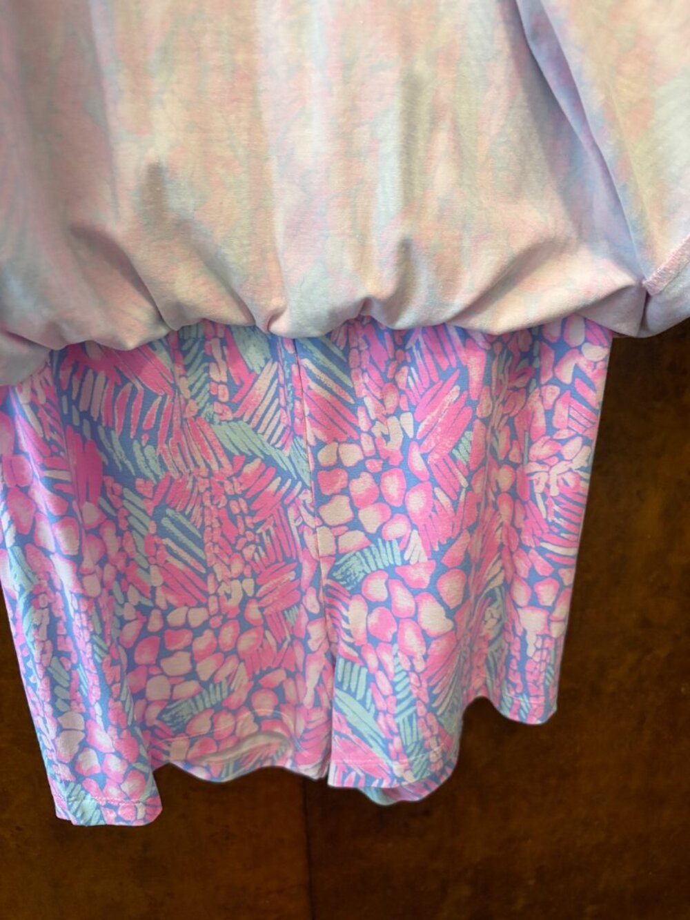 Lilly Putitzer Lana Off -The-Shoulder Skort Romper Pink Sorbet High Altitude - Picture 3 of 4